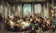 Thomas Couture The Romans of the Decadence Germany oil painting reproduction